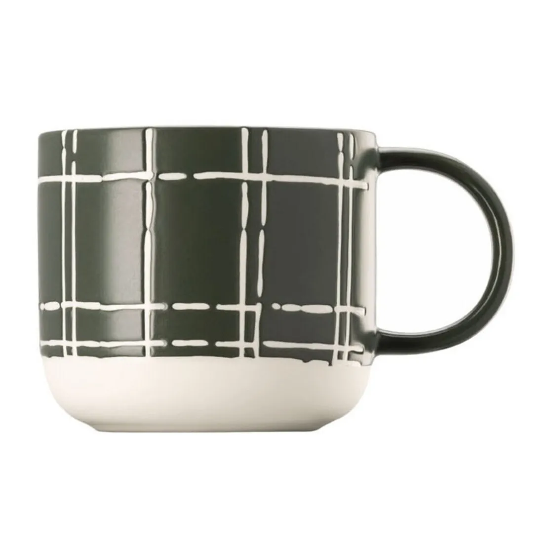 Becher<Thomas Henkelbecher 0,49 l Fun Karo dark