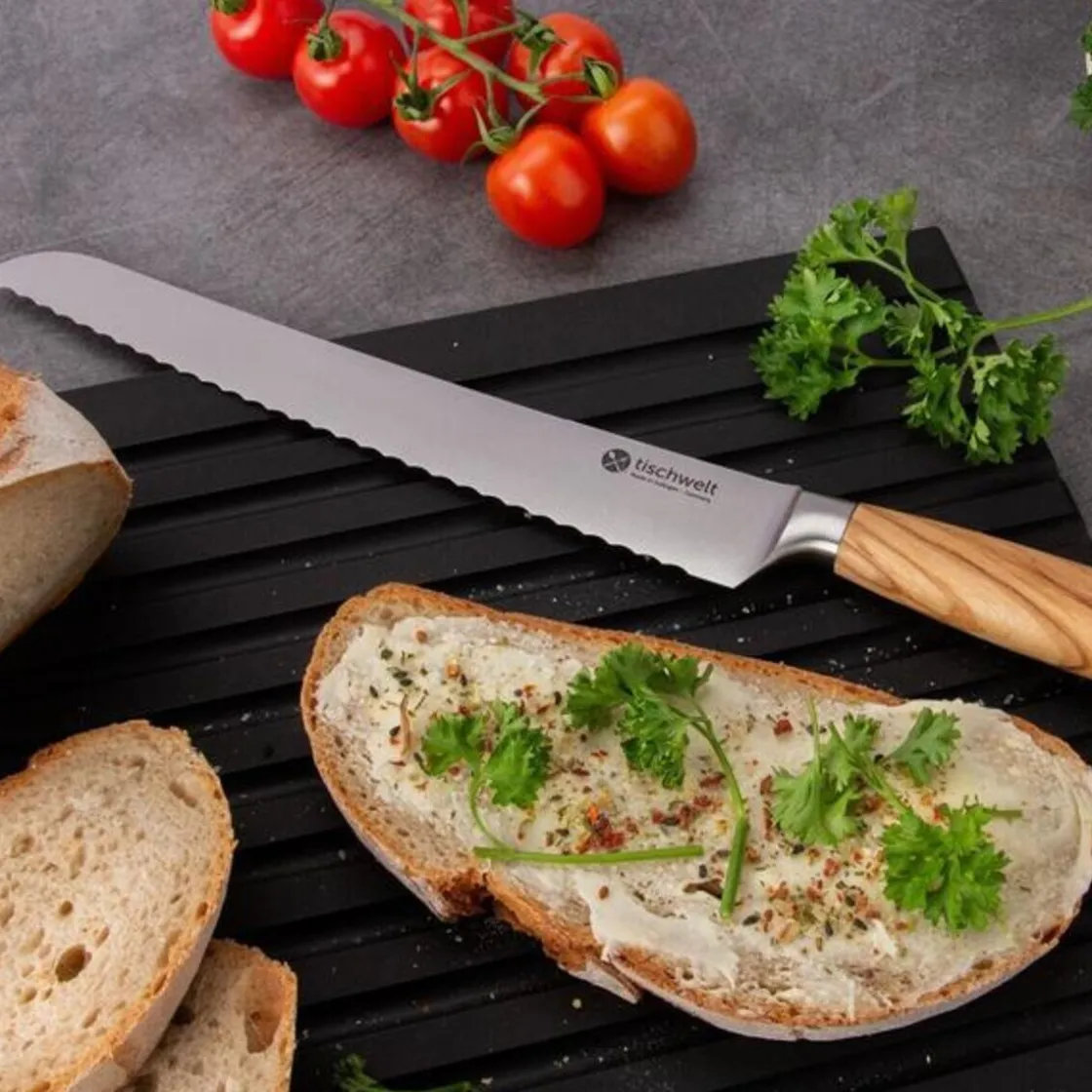 Brotbacken|Brotmesser<Tischwelt Brotmesser 22 cm Nature