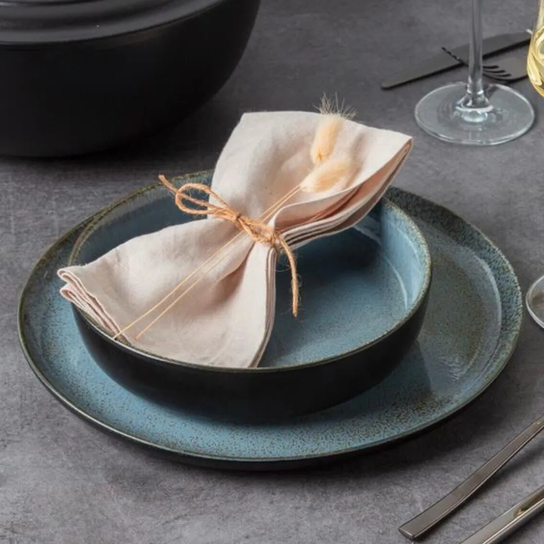 Tischwelt Frühstücksteller 20 cm Marrakesch Agave