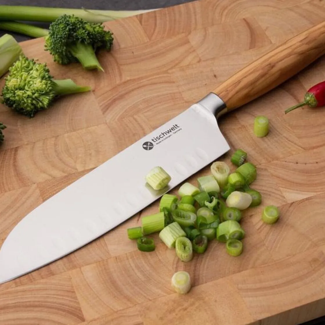 Tischwelt Santokumesser 16 cm Nature