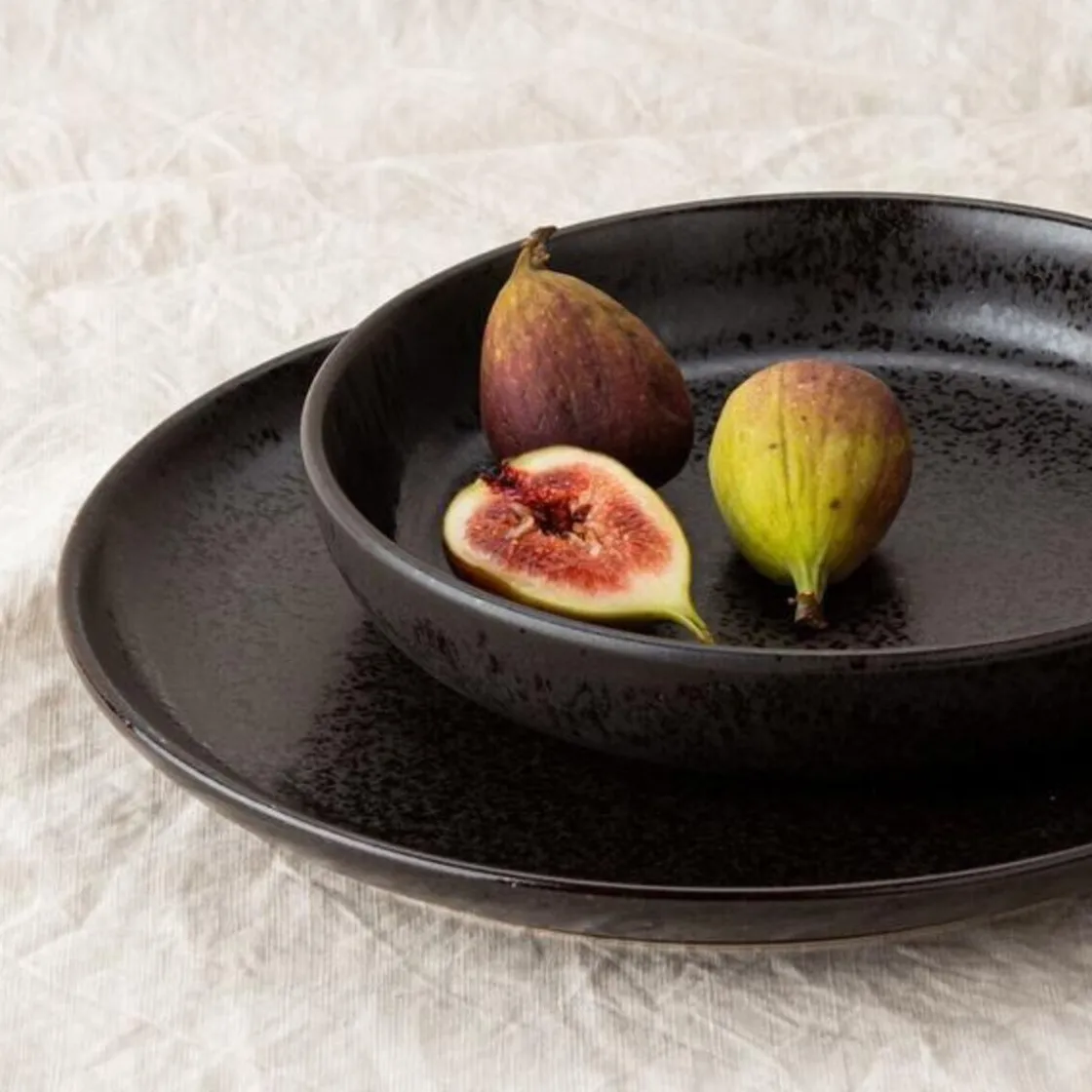 Tischwelt Schale 21 cm Java schwarz