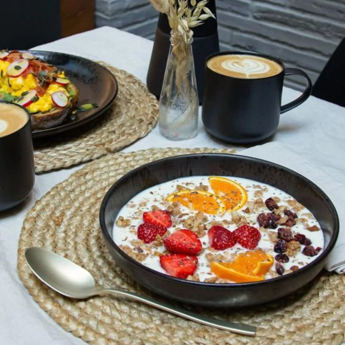 Tischwelt Schale 21 cm Java schwarz