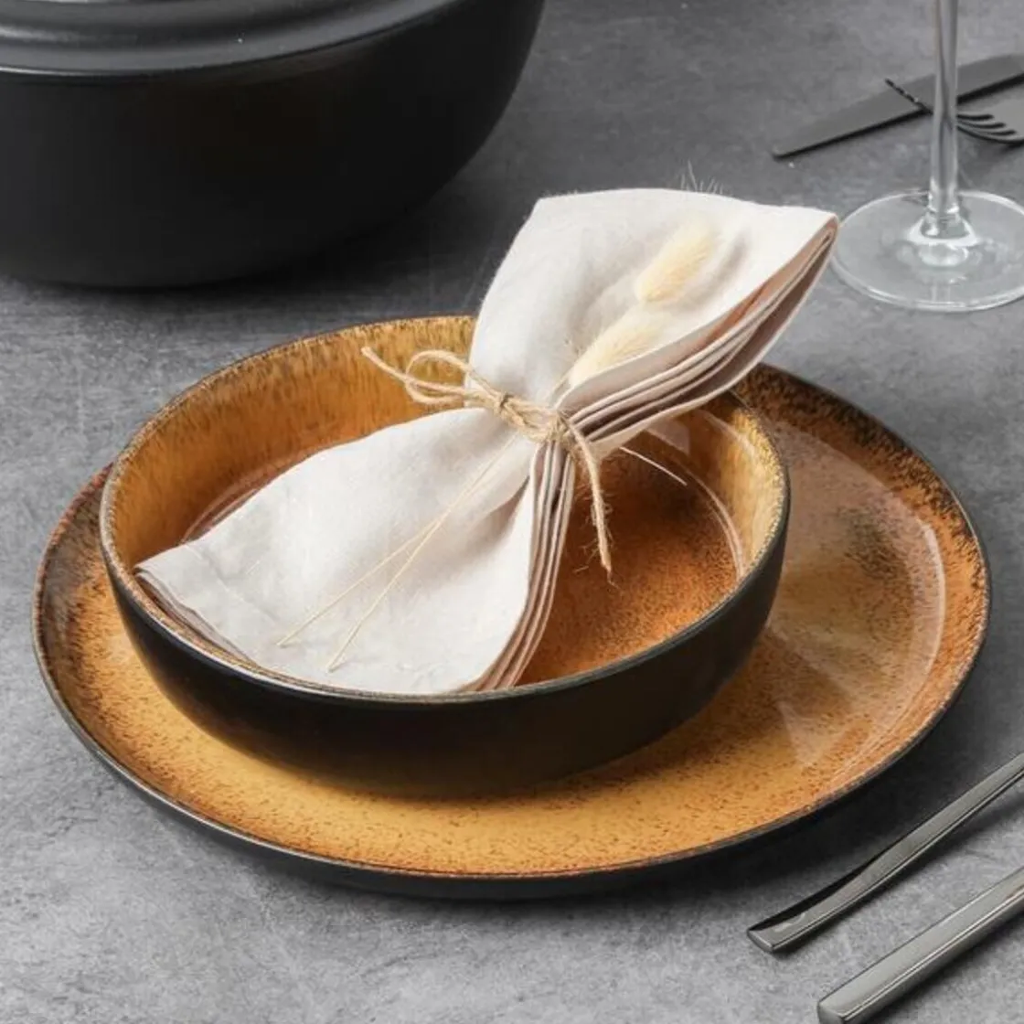 Speiseteller<Tischwelt Speiseteller 27 cm Marrakesch Safran