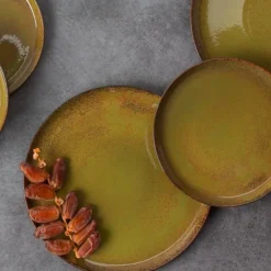 Pilzküche<Tischwelt Speiseteller 27 cm Marrakesch Olive