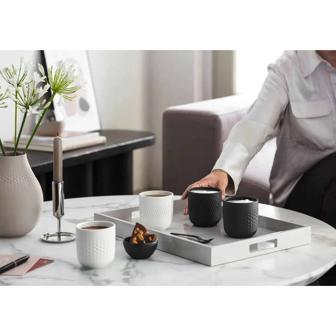 Villeroy & Boch Becher-Set 2-tlg. Manufacture Collier noir