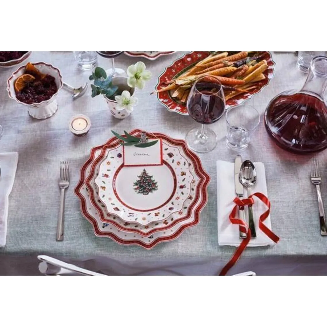 Weihnachten<Villeroy & Boch Breakfast for 2 weiss Set 6tlg. Toy's Delight