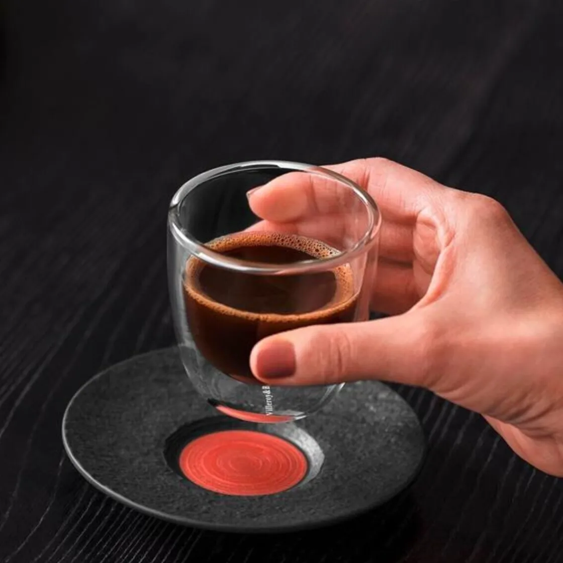 Halloween<Villeroy & Boch Café au Lait Untertasse 17 cm Manufacture Rock Glow