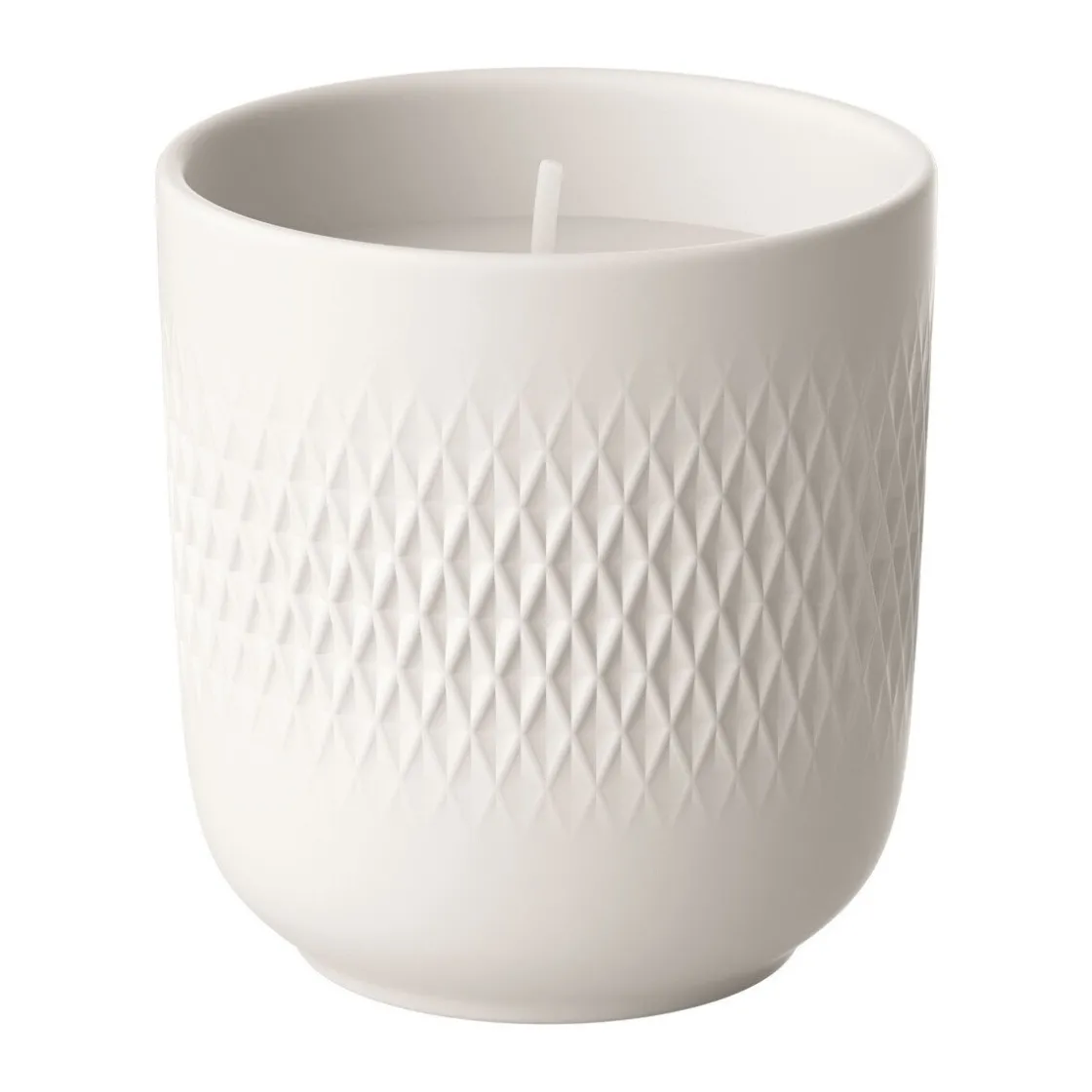 Villeroy & Boch Duftkerze Carré Mystery 9 cm Manufacture Collier blanc