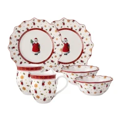 Weihnachtsgeschirr<Villeroy & Boch Frühstücksset Santa 6-tlg. Toy’s Delight