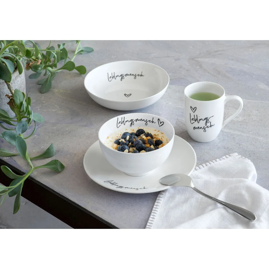 Frühstücksteller|Muttertag<Villeroy & Boch Frühstücksteller 21 cm Statement Lieblingsmensch