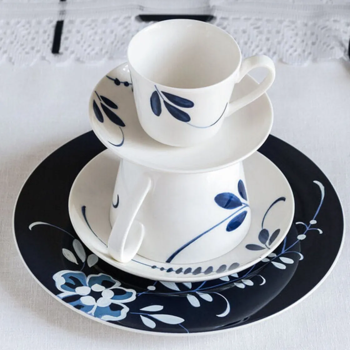 Villeroy & Boch Frühstücksteller 22 cm Alt Luxembourg Brindille blau