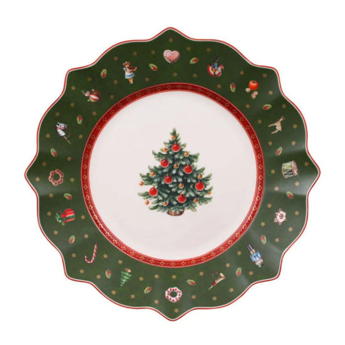Weihnachten|Weihnachtsgeschirr<Villeroy & Boch Frühstücksteller 24 cm Toy’s Delight grün