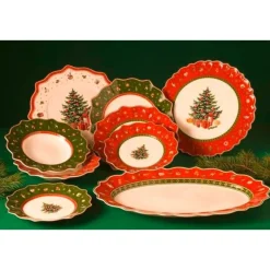 Weihnachten|Weihnachtsgeschirr<Villeroy & Boch Frühstücksteller 24 cm Toy’s Delight grün
