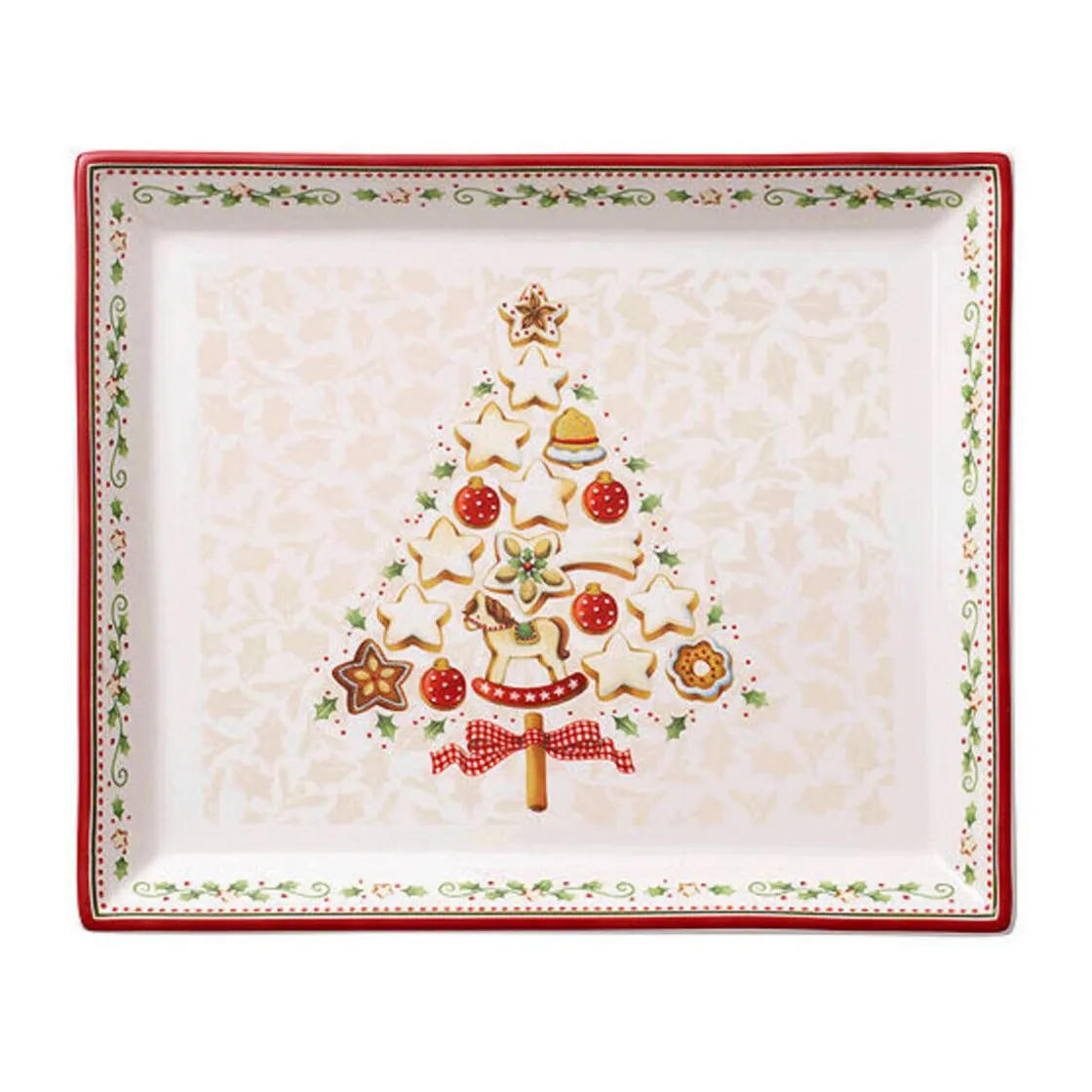 Weihnachtsgeschirr<Villeroy & Boch Gebäckplatte 27x22,5 cm rechteckig Winter Bakery Delight Neue Form 2016