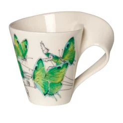 Becher<Villeroy & Boch Henkelbecher 0,24 l NewWave Caffè Green hairstreak