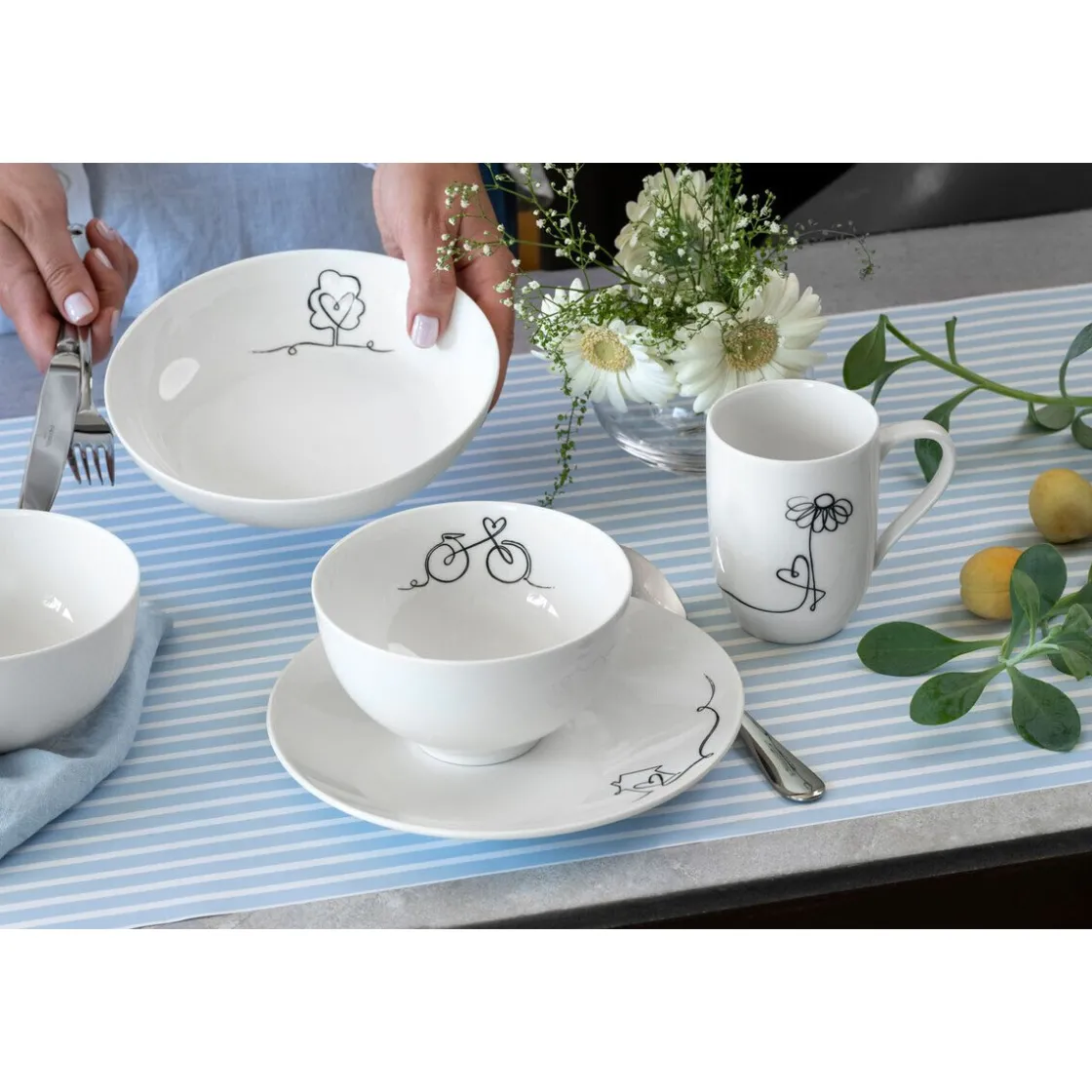 Becher<Villeroy & Boch Henkelbecher 0,29 l Statement Lines Family