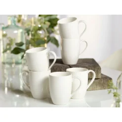 Becher<Villeroy & Boch Henkelbecher 6er-Set EC Basic White