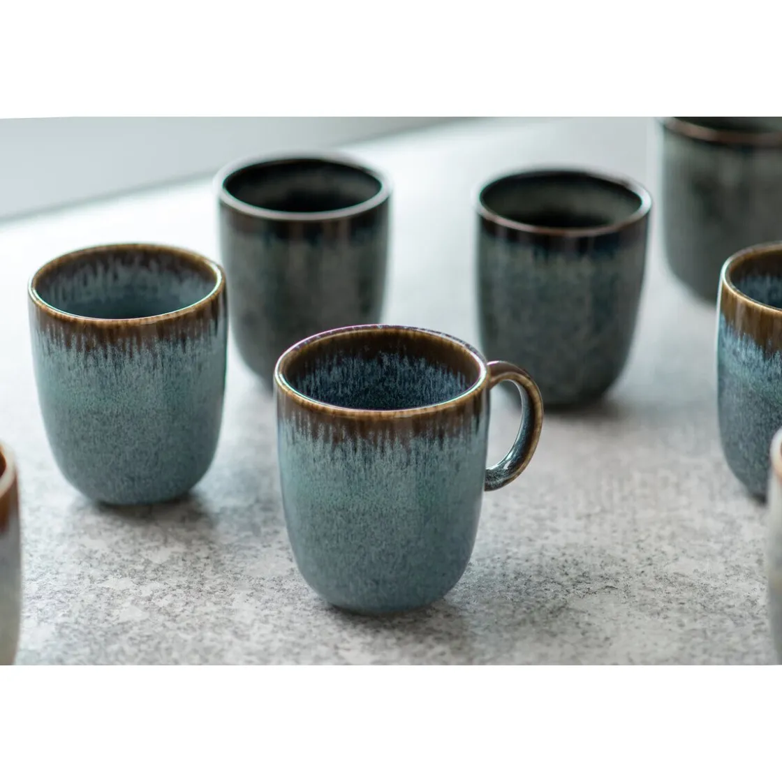 Becher<Villeroy & Boch Henkelbecher 0,34 l Lave gris