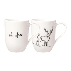 Weihnachten<Villeroy & Boch Henkelbecher 2er-Set Statement XMAS Rentier