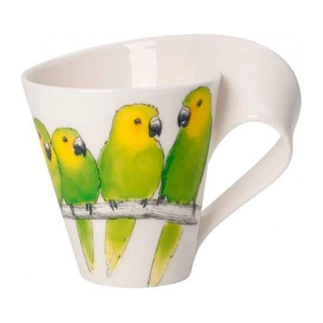 Villeroy & Boch Henkelbecher 0,24 l NewWave Caffè Braunwangensittich