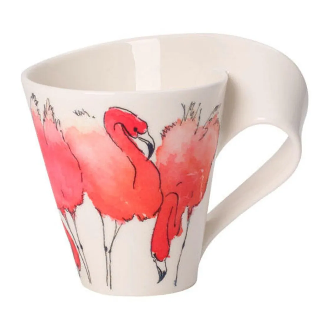 Villeroy & Boch Henkelbecher 0,24 l NewWave Caffè Rosa Flamingo