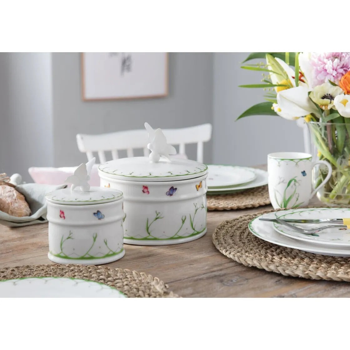 Becher<Villeroy & Boch Henkelbecher 0,29 l Colourful Spring