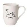 Becher<Villeroy & Boch Henkelbecher 0,29 l Statement Lieblingsmensch