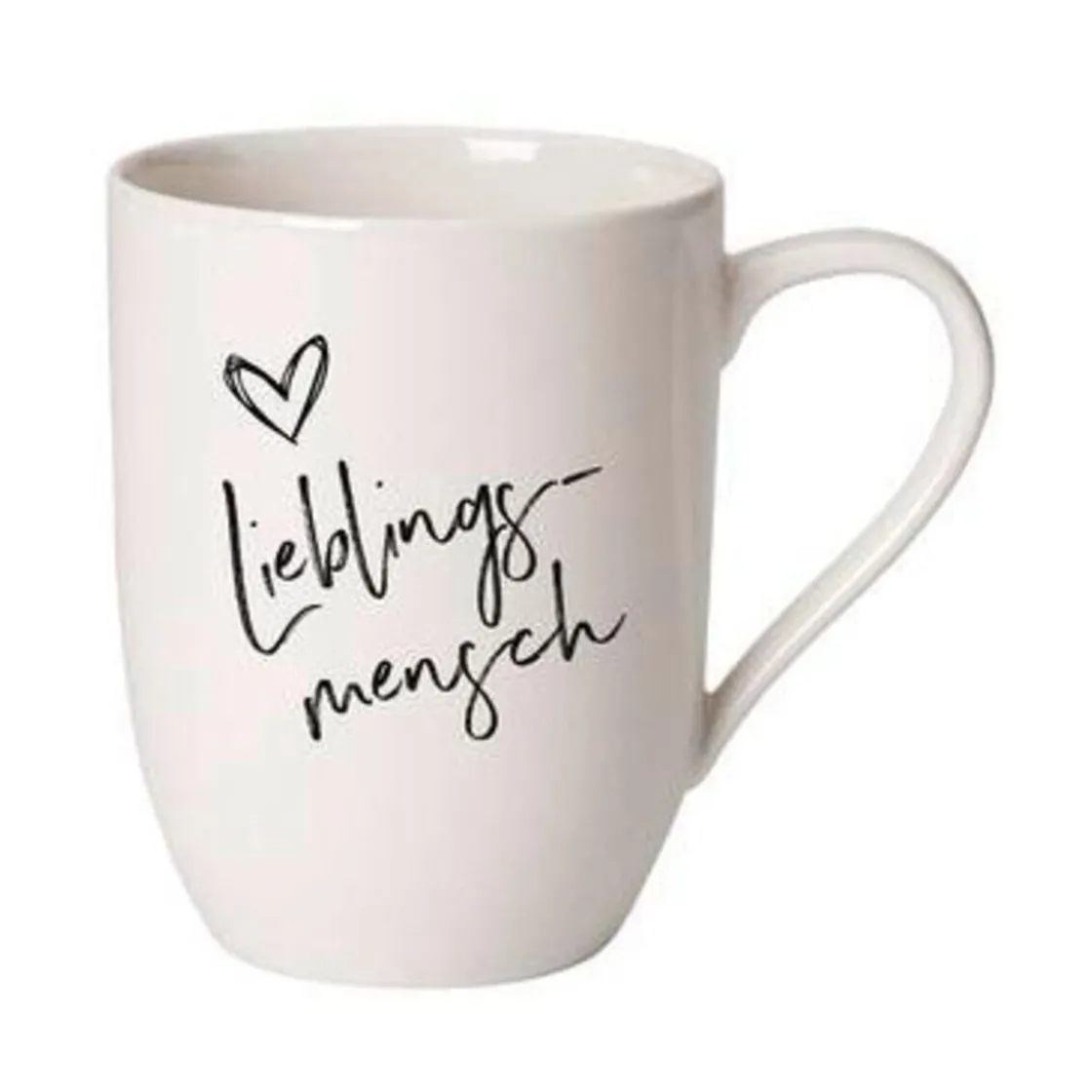 Becher<Villeroy & Boch Henkelbecher 0,29 l Statement Lieblingsmensch