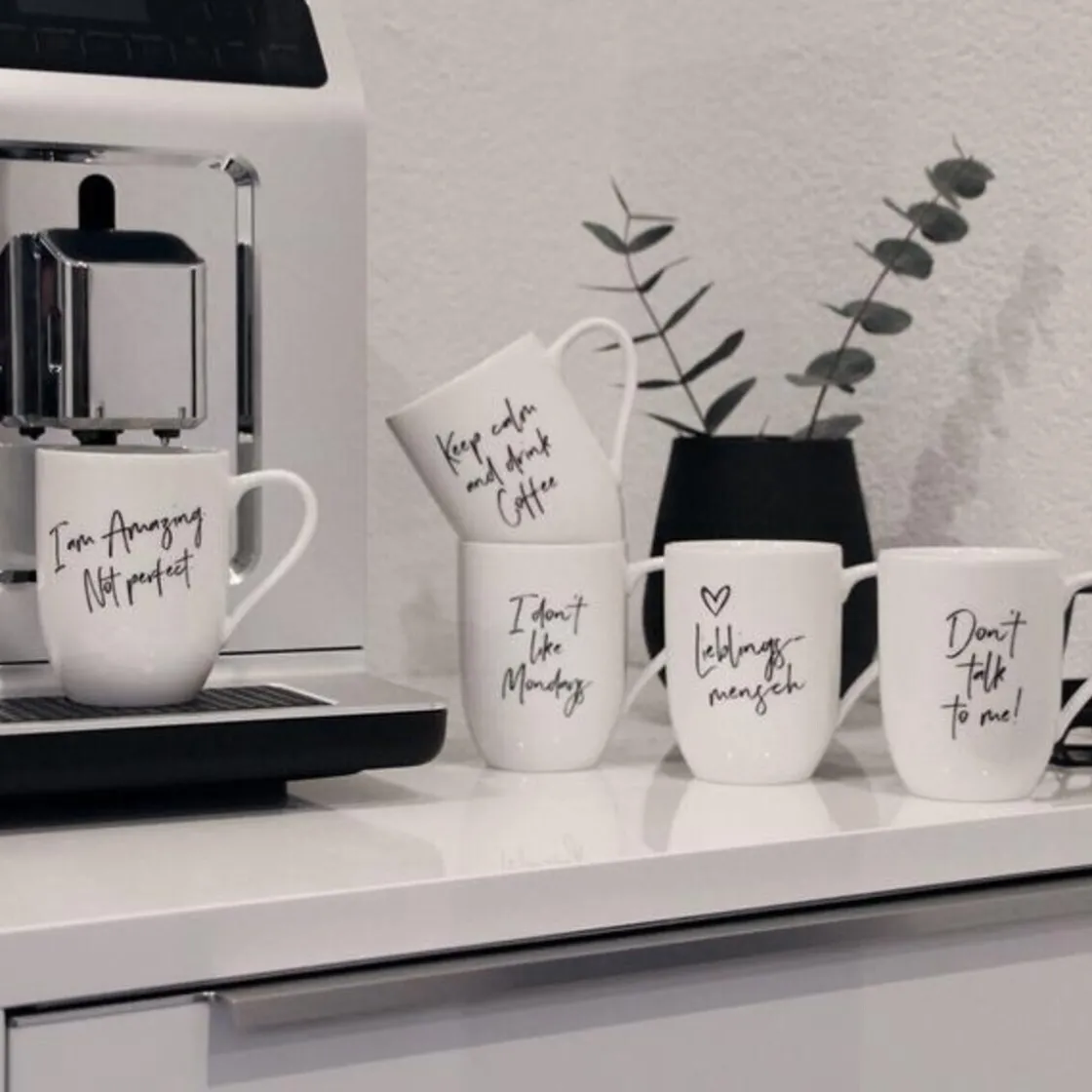 Becher<Villeroy & Boch Henkelbecher 0,29 l Statement Lieblingsmensch