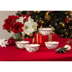 Weihnachten|Weihnachtsgeschirr<Villeroy & Boch Jubiläums-Schalen-Set 4-tlg. Toy’s Delight