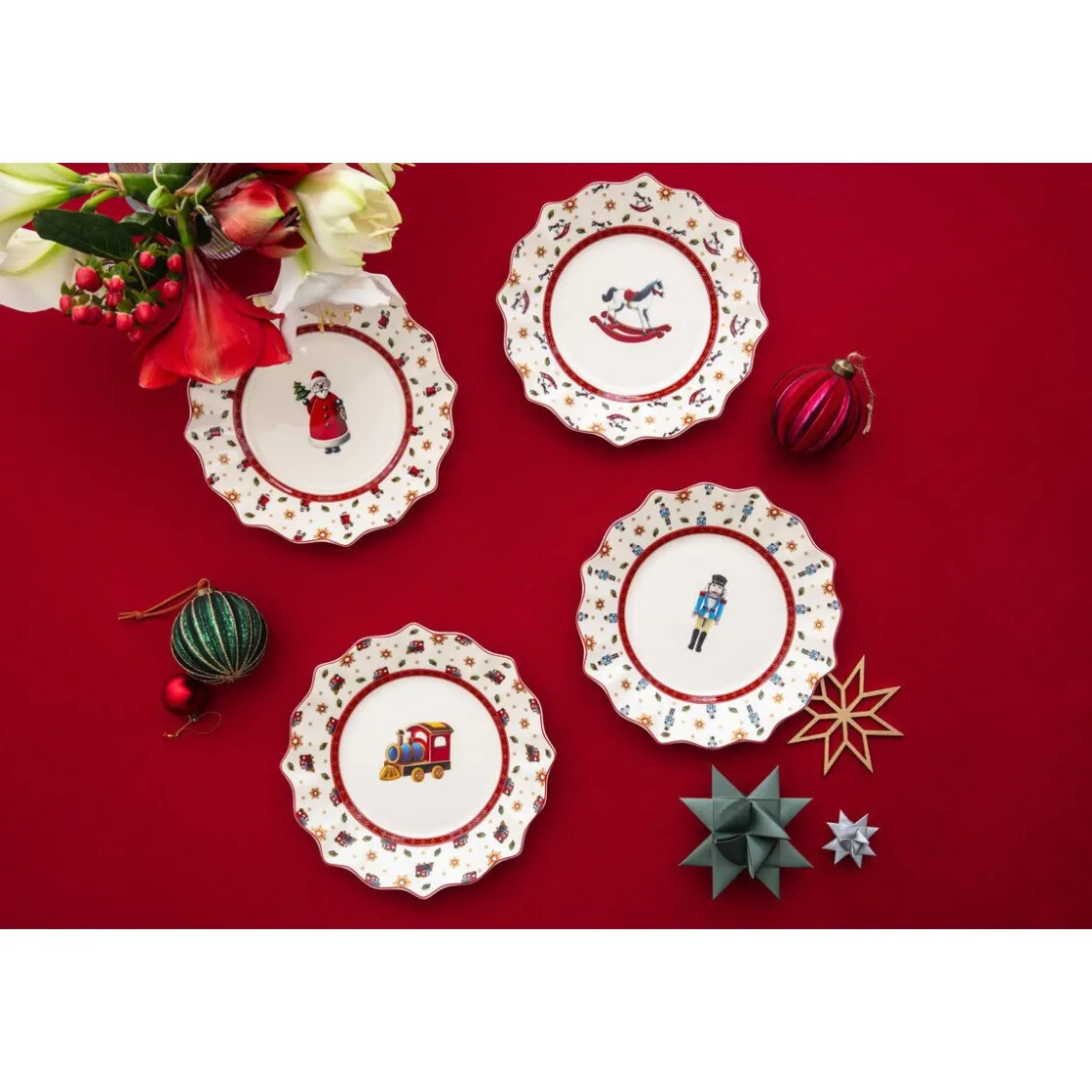 Weihnachten|Weihnachtsgeschirr<Villeroy & Boch Jubiläums-Teller-Set 4-tlg. Toy’s Delight