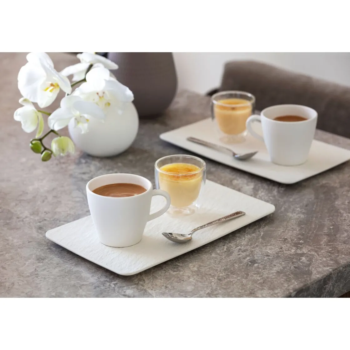 Kaffeetassen<Villeroy & Boch Kaffeetasse 0,16 l Manufacture Rock blanc