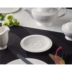 Teeuntertassen<Villeroy & Boch Kaffee-/Teeuntertasse 16cm White Pearl