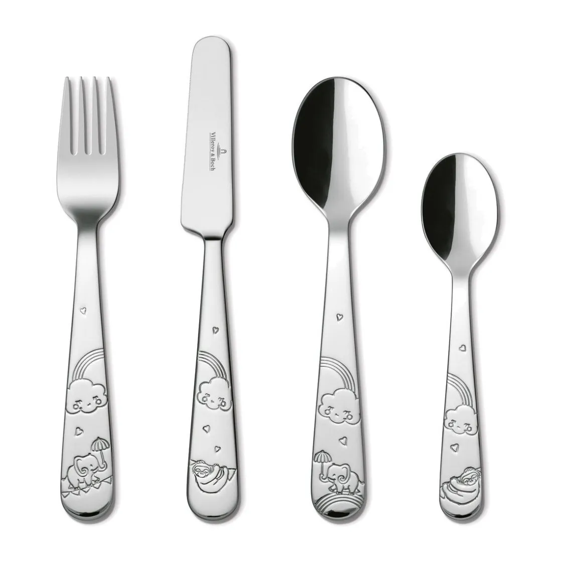 Kinder Villeroy & Boch Kinderbesteck-Set 4-tlg. Boho Kids Walk like an elephant