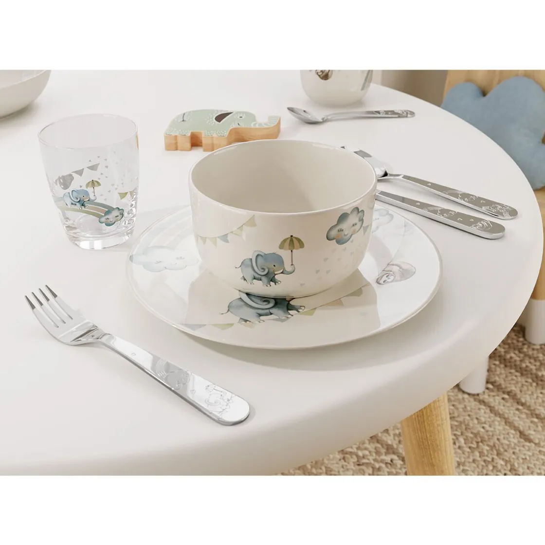 Kinder Villeroy & Boch Kinderbesteck-Set 4-tlg. Boho Kids Walk like an elephant