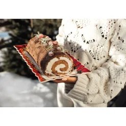 Weihnachtsbäckerei|Weihnachtsbäckerei<Villeroy & Boch Kuchenplatte 35x23 cm Toy’s Fantasy Santa und Kinder