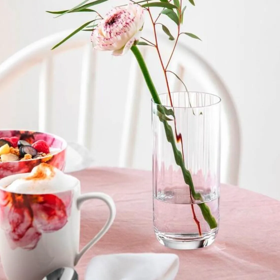 Longdrinkgläser<Villeroy & Boch Longdrinkbecher Set 4-tlg Rose Garden