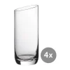 Aperitif<Villeroy & Boch Longdrinkglas 4er-Set NewMoon klar