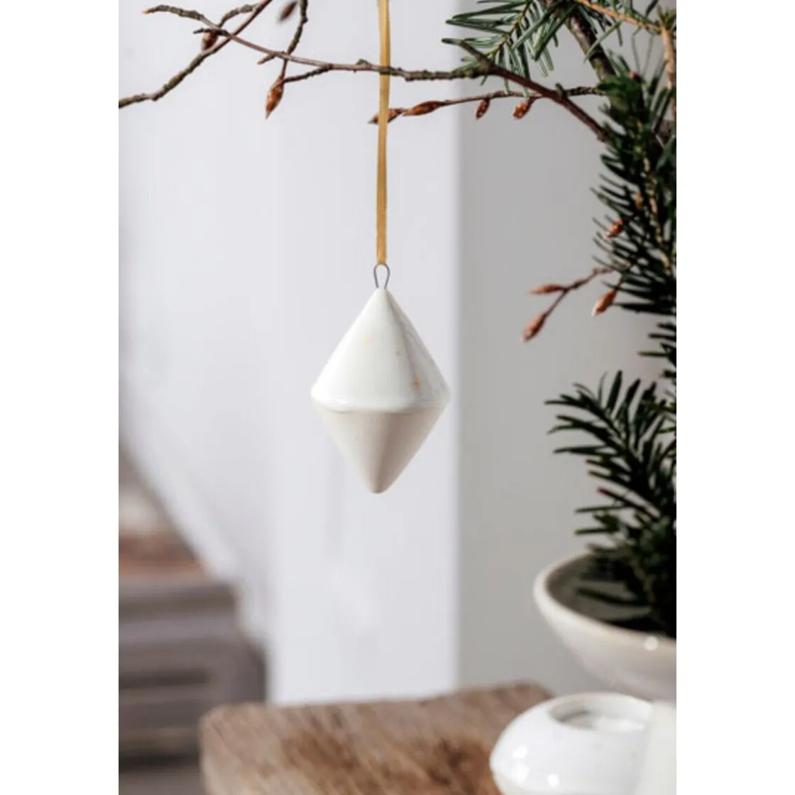 Weihnachten|Weihnachtsdekoration<Villeroy & Boch Ornament Doppelkegel 8 cm Winter Glow