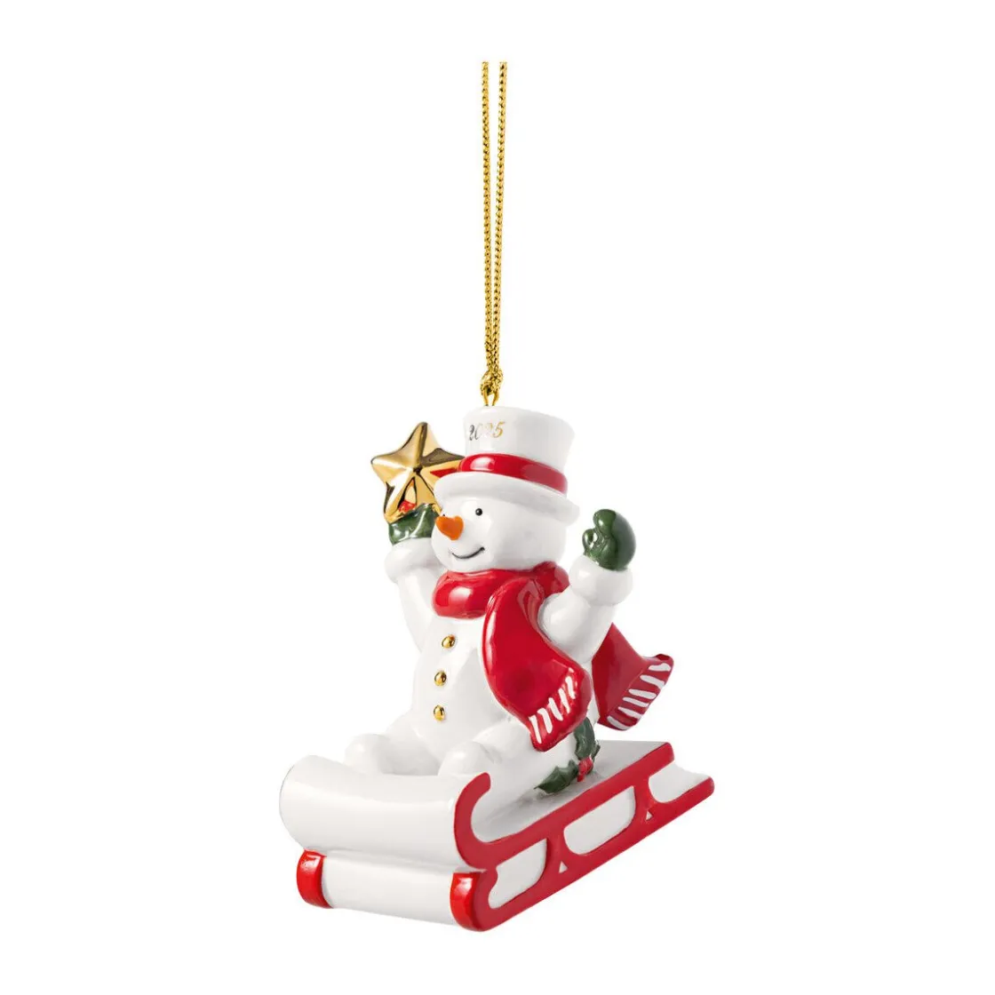 Weihnachtsdekoration<Villeroy & Boch Ornament Schneemann 2025 9 cm Christmas Classics