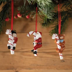Weihnachten|Weihnachtsdekoration<Villeroy & Boch Ornamente Santa, Teddy, Zinnsoldat 3-tlg. Nostalgic Ornaments