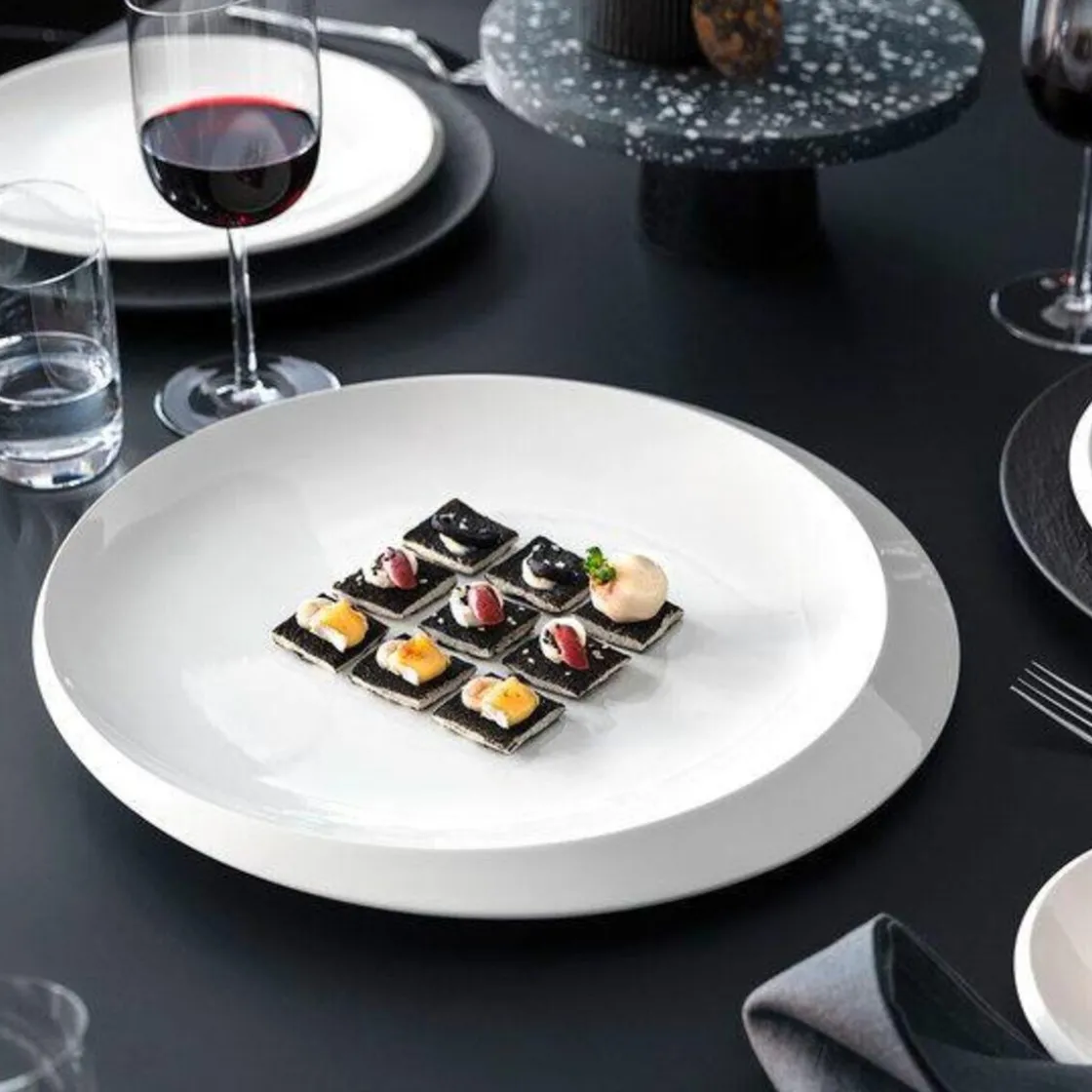 Weihnachten|Tischdeko Weihnachten<Villeroy & Boch Präsentationsplatte 37 cm NewMoon