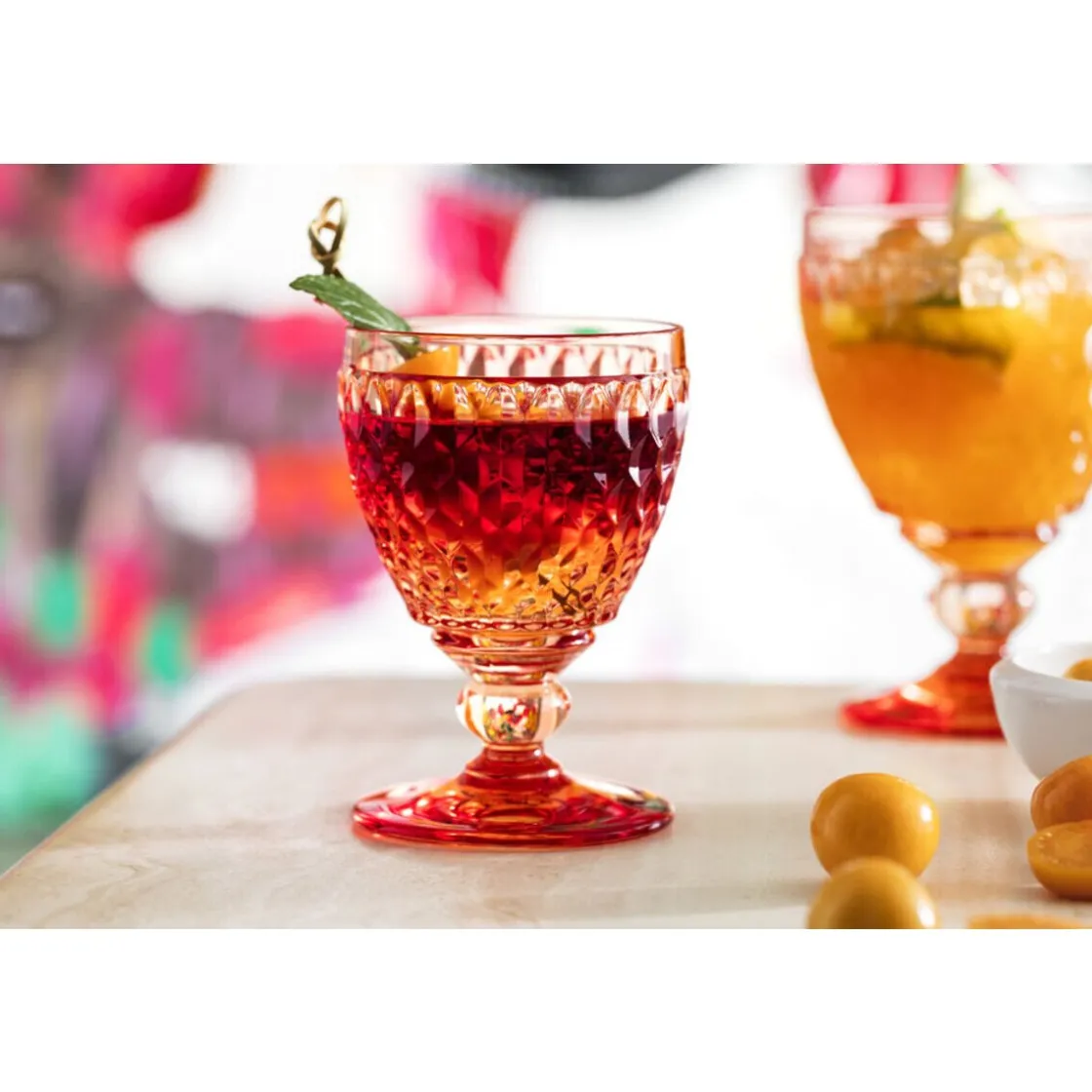 Italienische Genüsse|Spanischer Sommerurlaub<Villeroy & Boch Rotweinglas 0,2 l Boston Coloured Apricot