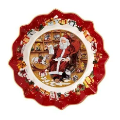 Villeroy & Boch Schale 25 cm Toy’s Fantasy Santa liest Wunschzettel