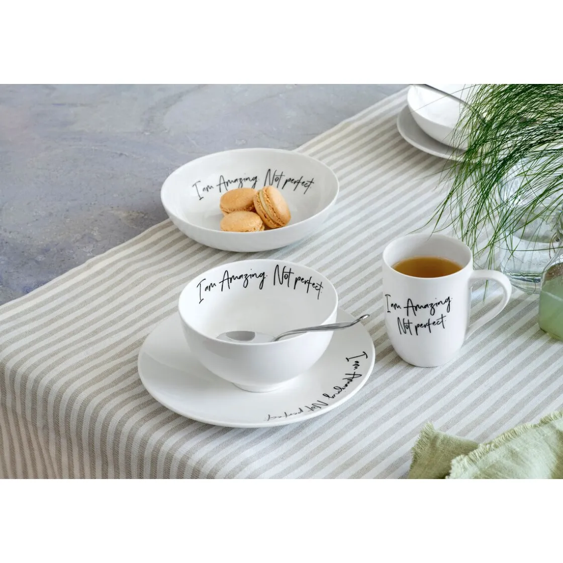 Villeroy & Boch Schale flach 19 cm Statement Amazing not perfect