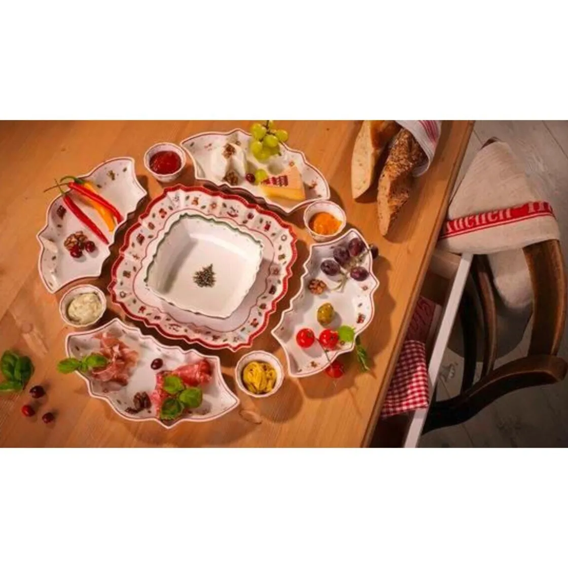 Weihnachten<Villeroy & Boch Servierteller 26x26 cm Toy's Delight