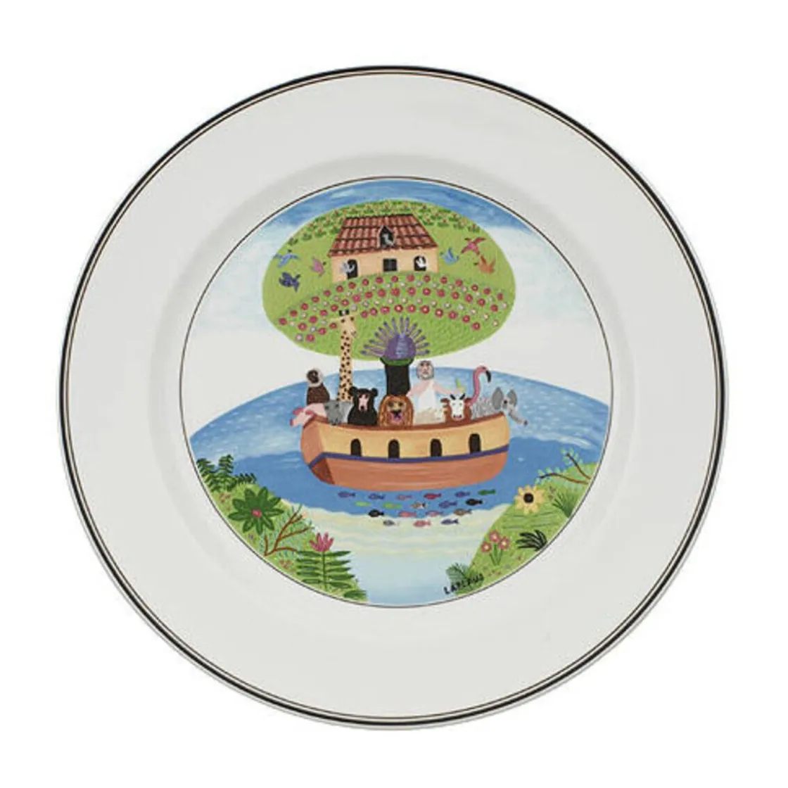 Speiseteller<Villeroy & Boch Speiseteller 27 cm Design Naif Arche Noah