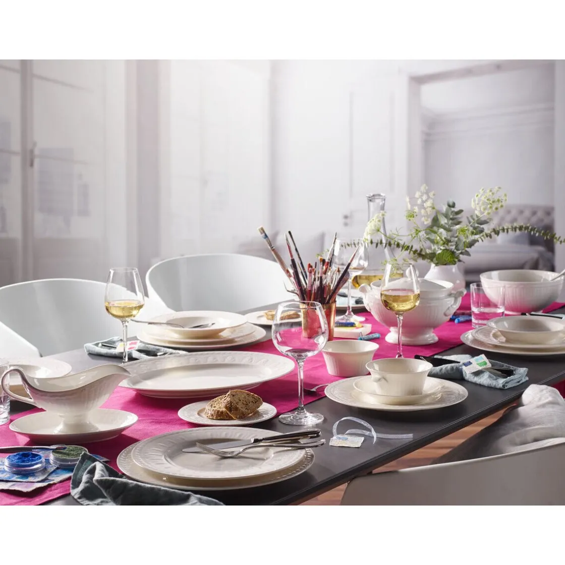 Villeroy & Boch Suppenteller 24 cm Cellini weiß