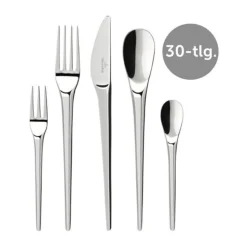 Besteck Set 6 Personen|Spargel Zubehör<Villeroy & Boch Tafelbesteck-Set 30-tlg. NewMoon edelstahl
