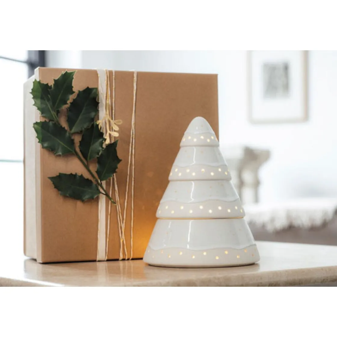 Weihnachten|Weihnachtsdekoration<Villeroy & Boch Teelichthalter Baum 14 cm Winter Glow